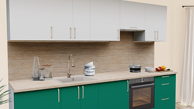 Кухня на заказ Супермат панакота 8916